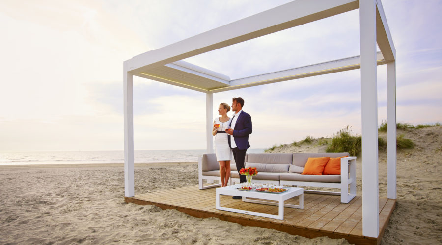 Pergola bioclimatique rétractable