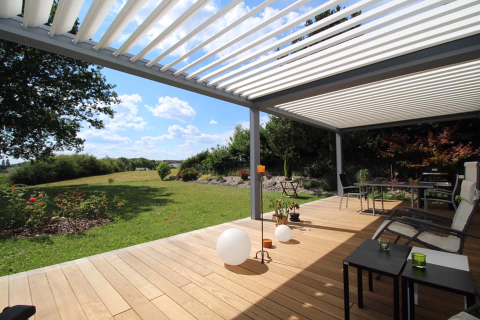 Pergola Orienta et plancher