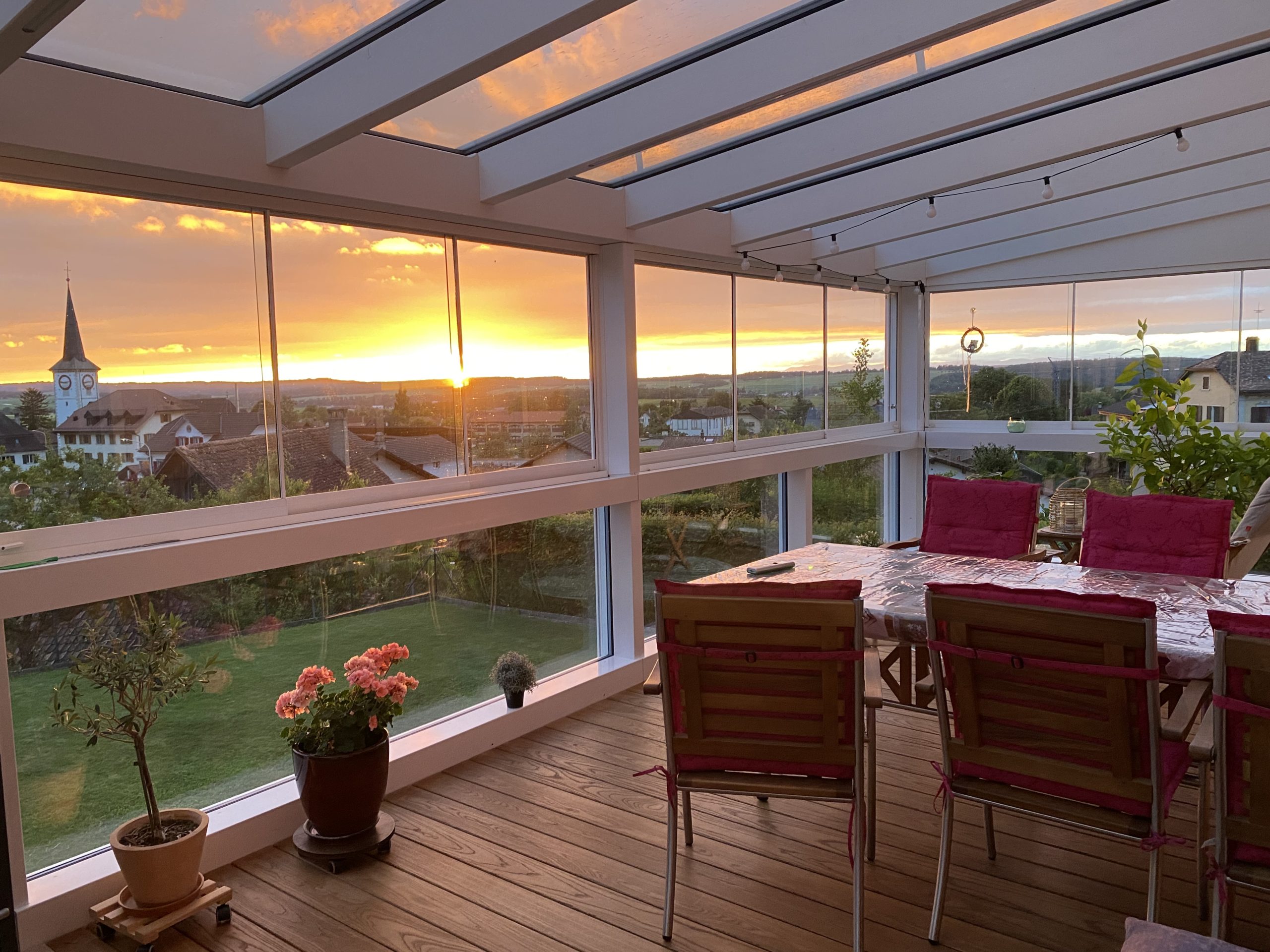 Véranda bois-métal