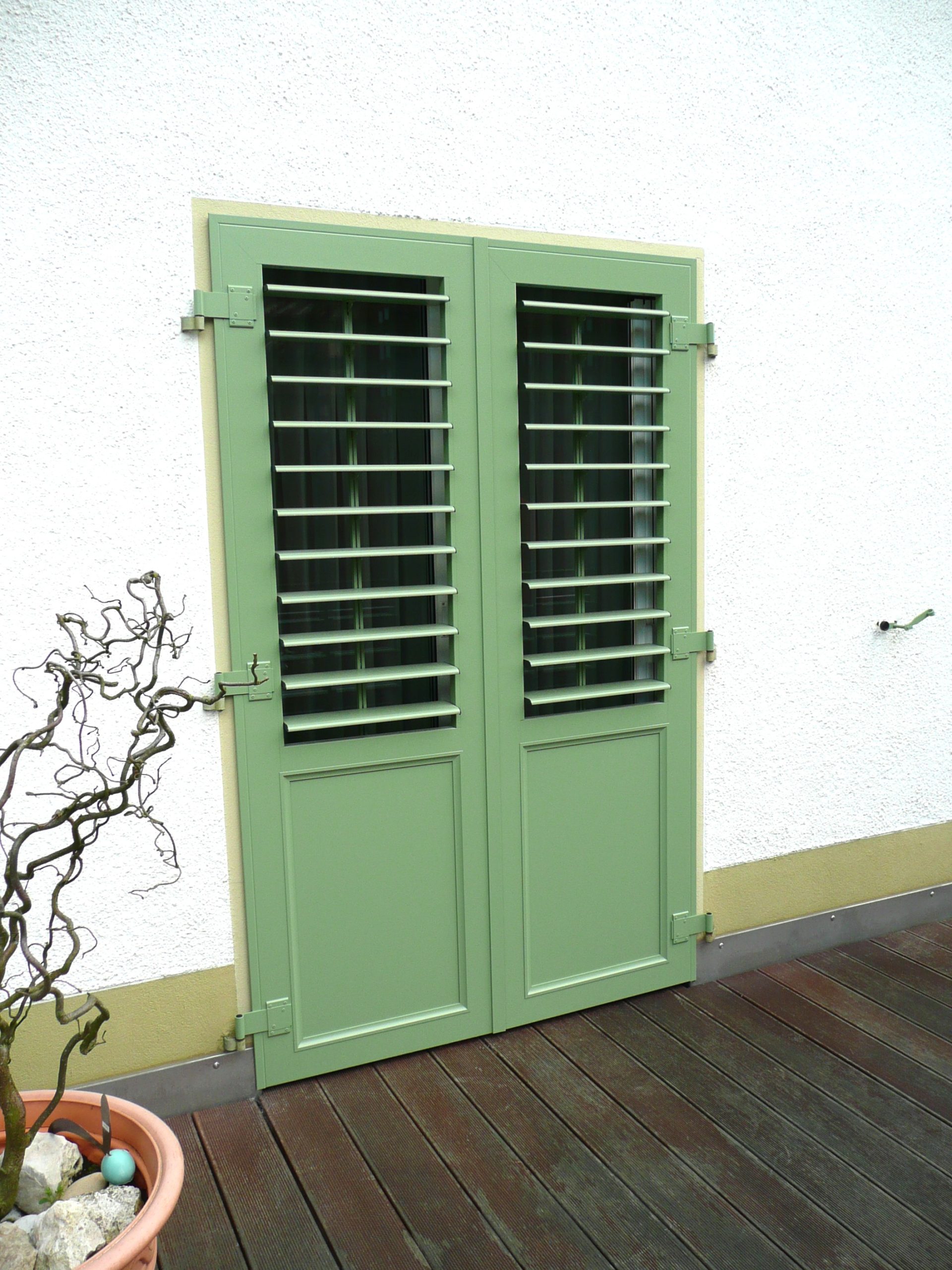 Volets aluminium lamelles mobiles